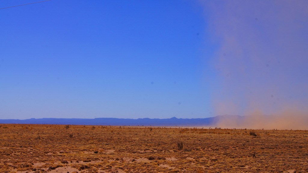 Persistent Dust Devil Veers Away