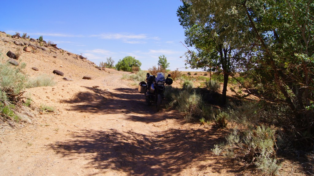 Taking a break at the bottom. La Bajada  (NM5)