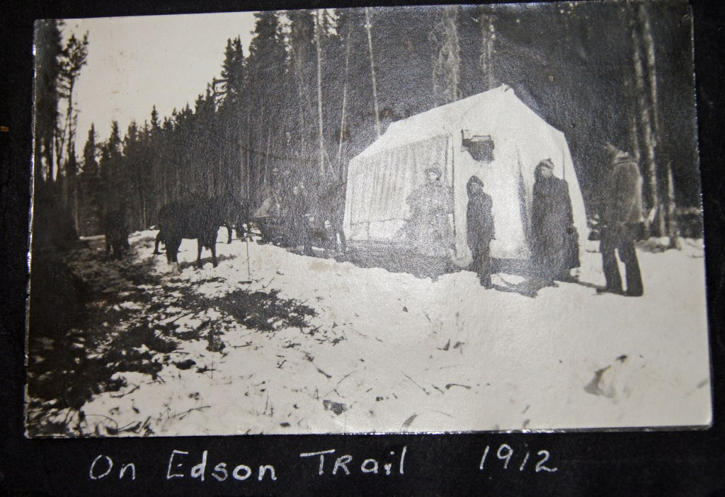 the Lea Miller Family on the Edson Trail 1912